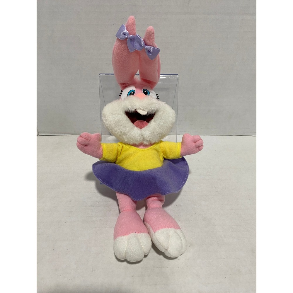 Warner Bros Tiny Toon Adventures Babs Bunny Plush Pink 9" Excellent